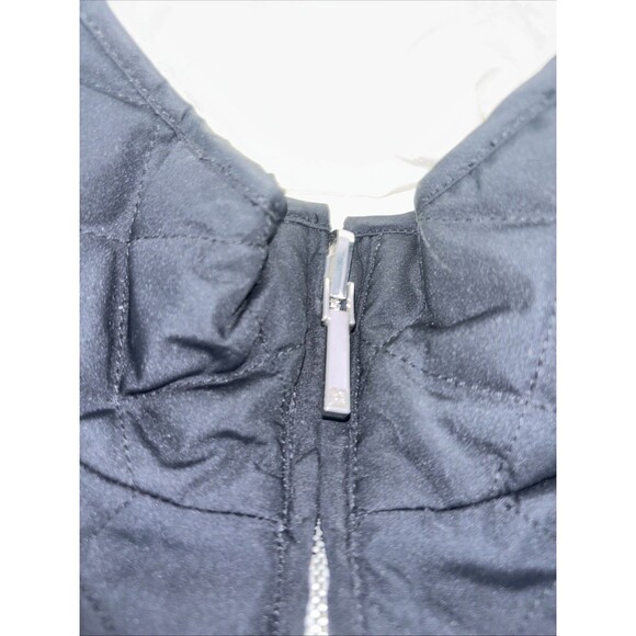 Lauren Ralph Lauren Black Cream Zip Quilted Reversible Vest Pockets M EUC - Picture 3 of 14
